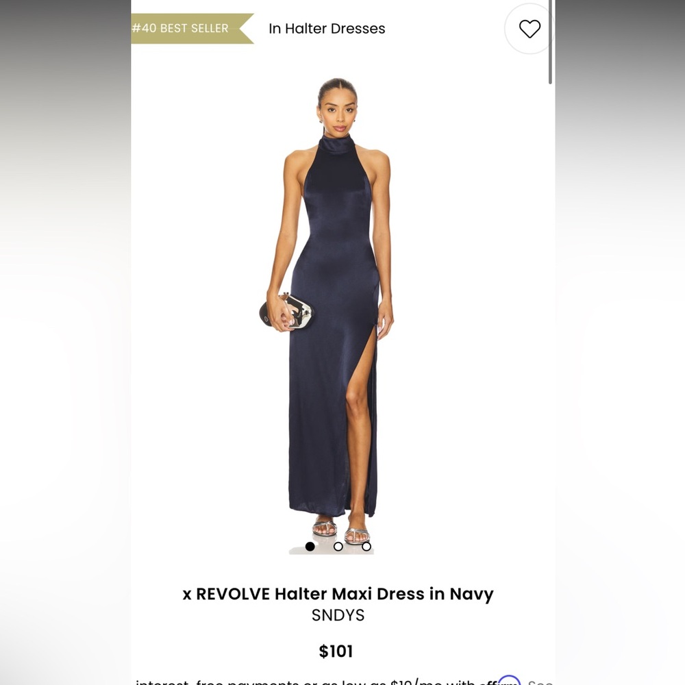 REVOLVE Black Backless Dress